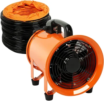Home and Job Site 12 Inches Portable Blower Axial Fan MotorBlade Extractor for Exhausting Axial Fan Blower
