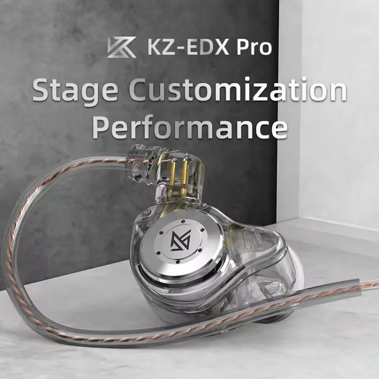 KZ EDX PRO Wired In Ear Earphones Monitors HiFi Headphones Noise Cancelling Earbuds Stereo Sound Earphones With Mic