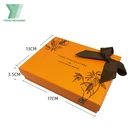 Brown Orange Gold Luxury Ribbon Brown Kraft Orange Chocolate Truffle Boxes