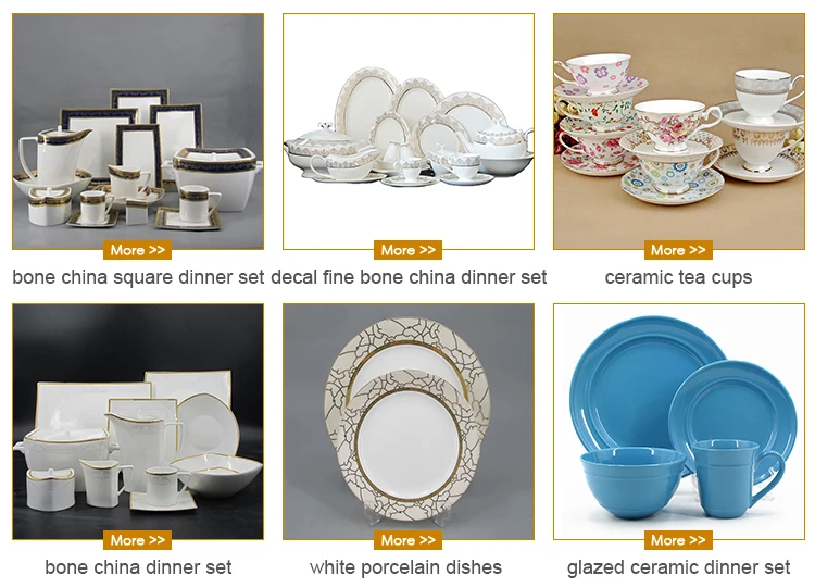 Latest New Full Design125pcs 66pcs Egyptian Dinnerware Luxury Fine