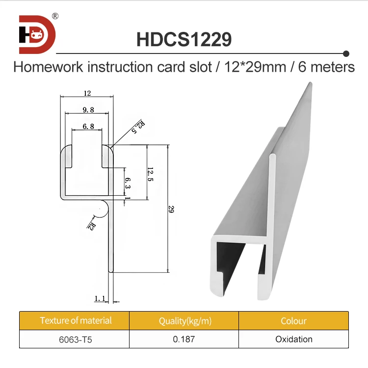Assembly Line Workbench Operation Guide Card Slot Industrial Aluminum Profile Operation Document groove 1229 Aluminum Material supplier