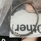 Brand And Bracelet Famous Brand Designer Letter CD Stainless Steel Necklace And Bracelet Jewelry Set