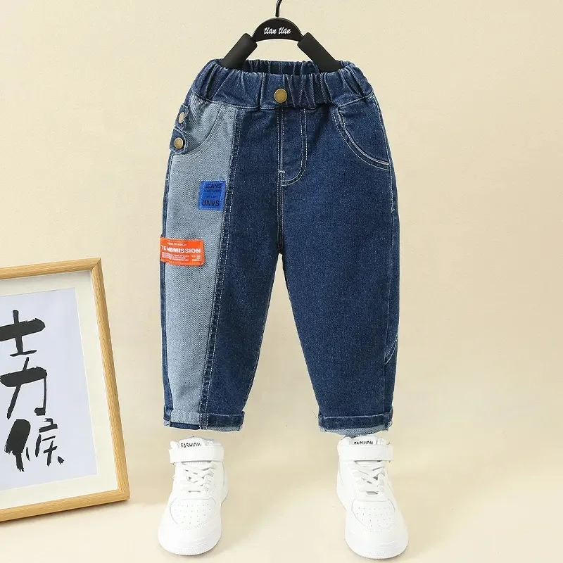 High Quality 2-10 Years Children Black Long Kids Fashion Jeans Pant for Boys Pants&Trousers