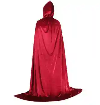Halloween Cloak Demon Costume Witcher Cloak Child Adult Gold Velvet Cloak Wholesale