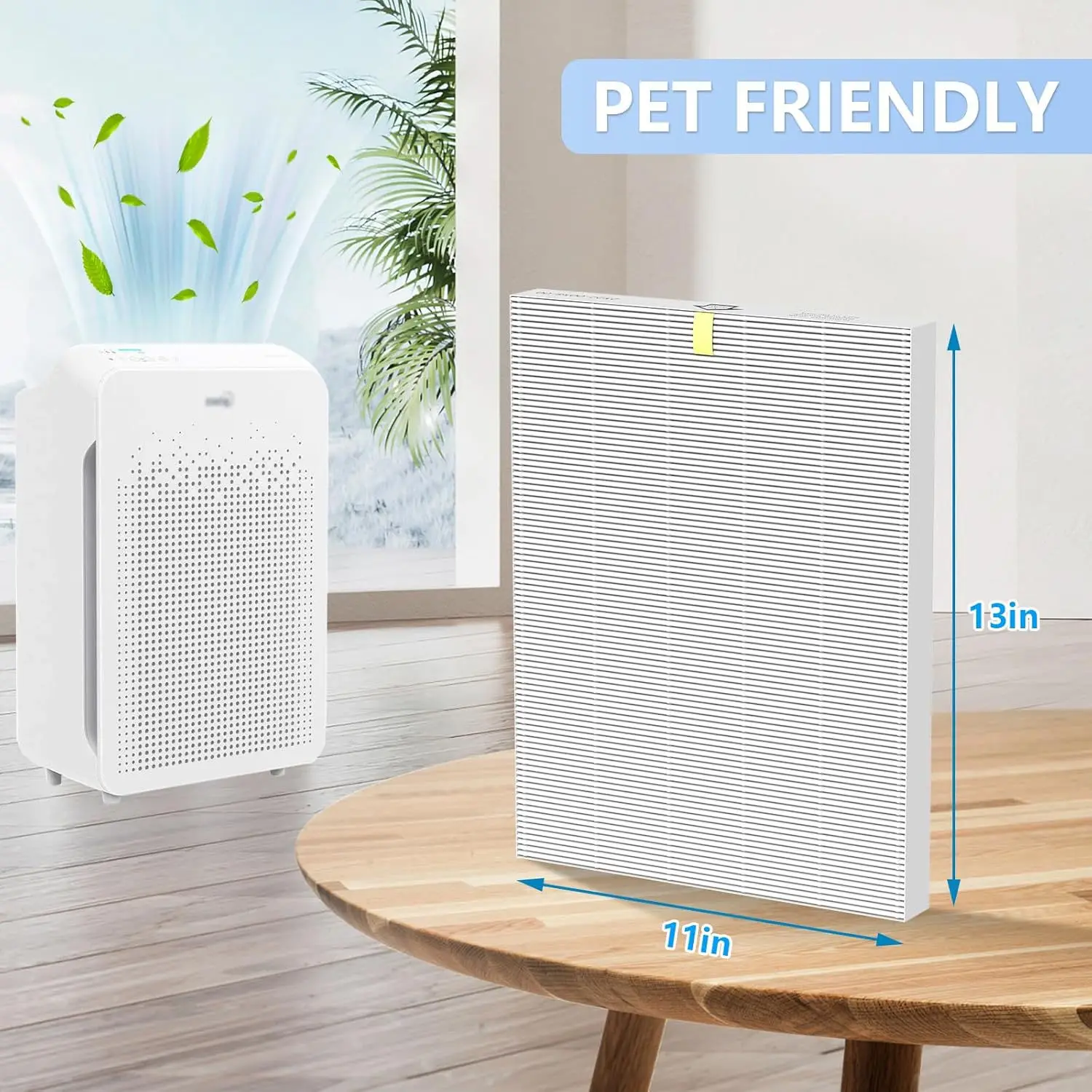 product high quality 4 pack c545 hepa h13 air purifier filter replacement hepa filter compatible with winix c545 pleated air purifier-5
