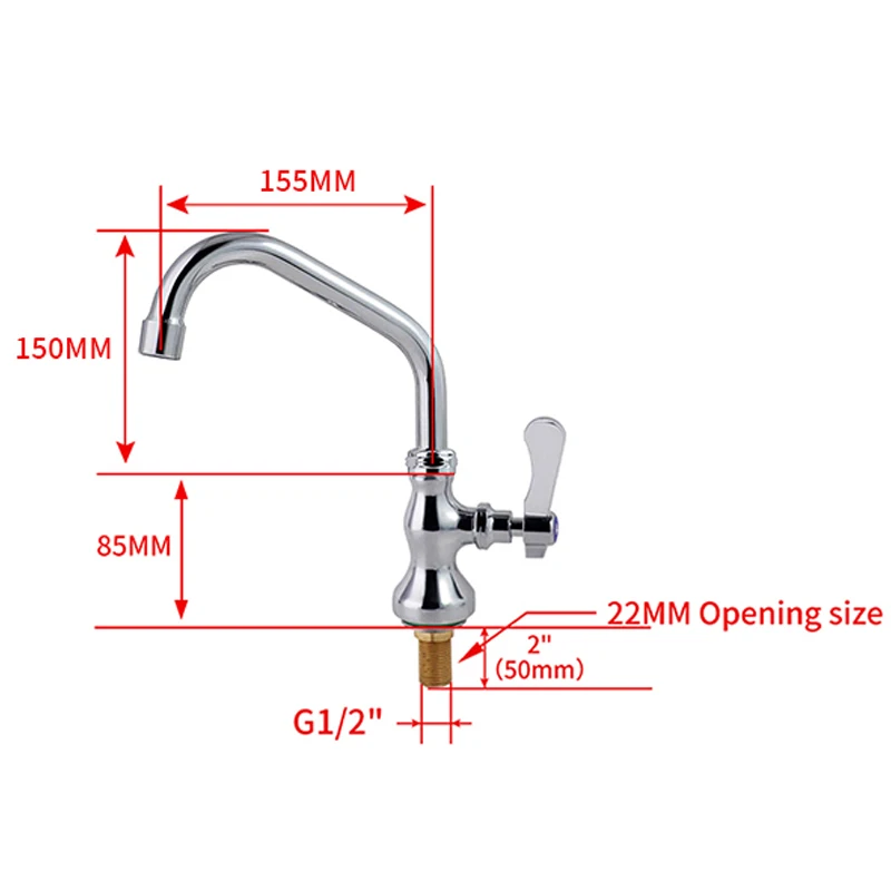 Modern Single Hand Stainless Steel+Brass Sink Kitchen Faucet Option 360° Sink Taps Splash-Proof Features for Commercial Kitchen supplier
