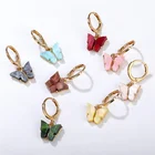 Earrings Girls Hot Sale Colorful Acrylic Butterfly Earrings Women Girls Fashion Jewelry Gift