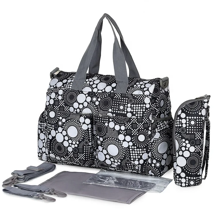 floral tote diaper bag
