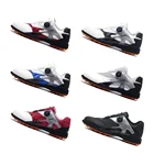 Korea Black Custom Wholesale Factory OEM Japan Korea PU Leather Black Dial Lock Auto Laces Spikenessless Men Golf Shoes