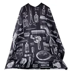 Printed Apron NEW Cheap Waterproof Printed Haircut Cape Custom Hairdresser Barber Apron For Hair Salon