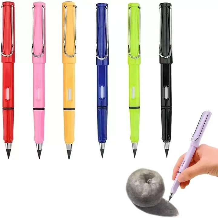 Inkless Pencil Black Infinity pencil  Reusable Everlasting Pencil  Replaceable Nib for Writing