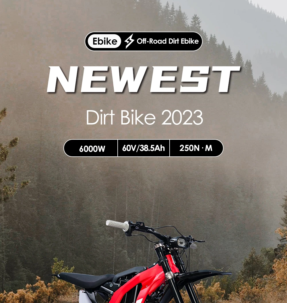 2023 60v 6000w Mid Drive Electric Dirt Bike Sur Ron Light Bee X 38ah