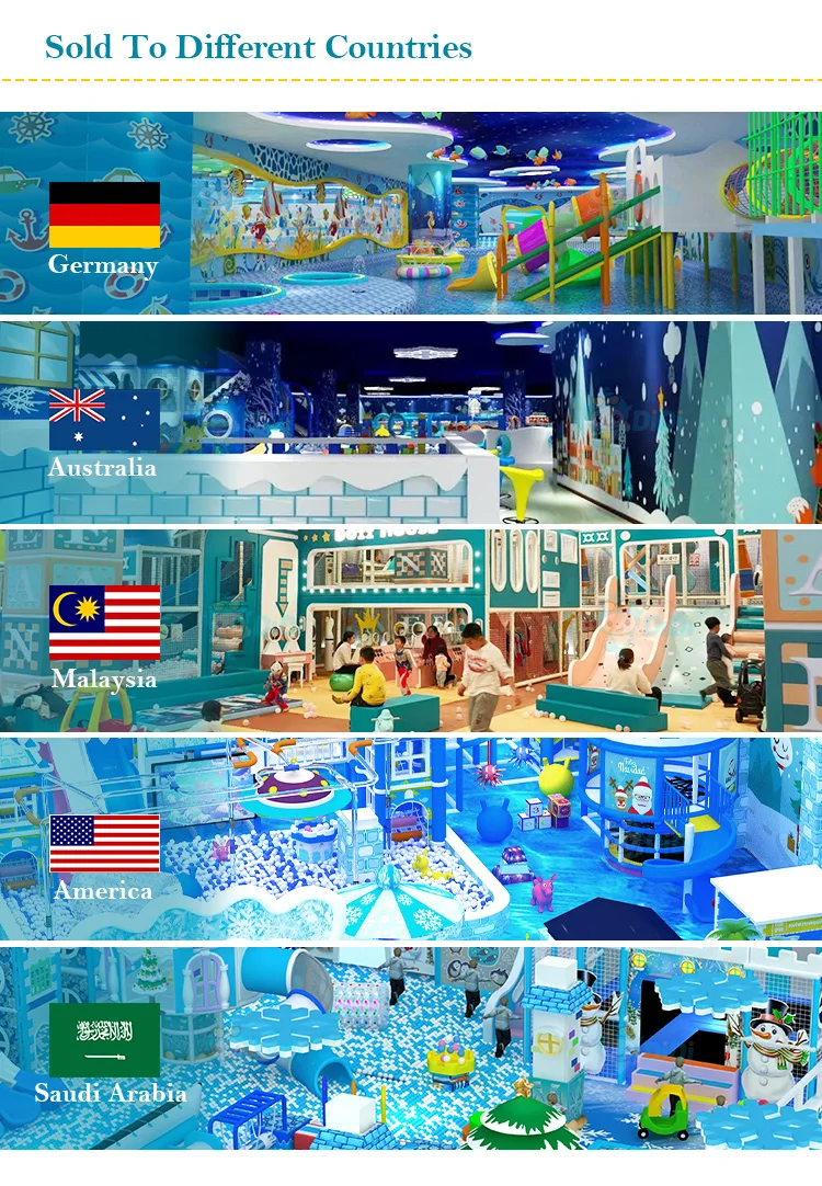 Custom Theme High Capacity Indoor Playground with Stainless Steel Frame and 3D Installation for Kids Play Center