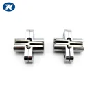 Hinge Zinc Hinge Chromed Plated Small Size 61*15mm Hidden Zinc Alloy Invisible Concealed Hinge For Door