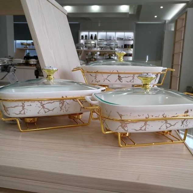 Hotel Restaurant food warmer chafing dish with Luxury Wedding Party chafing dishes for sale