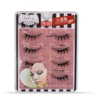 Eyelashes Cross Hot Sale 4 Pairs Hand-sharpened Imported Fiber False Eyelashes Eyelashes Lengthened Cross Encryption Style
