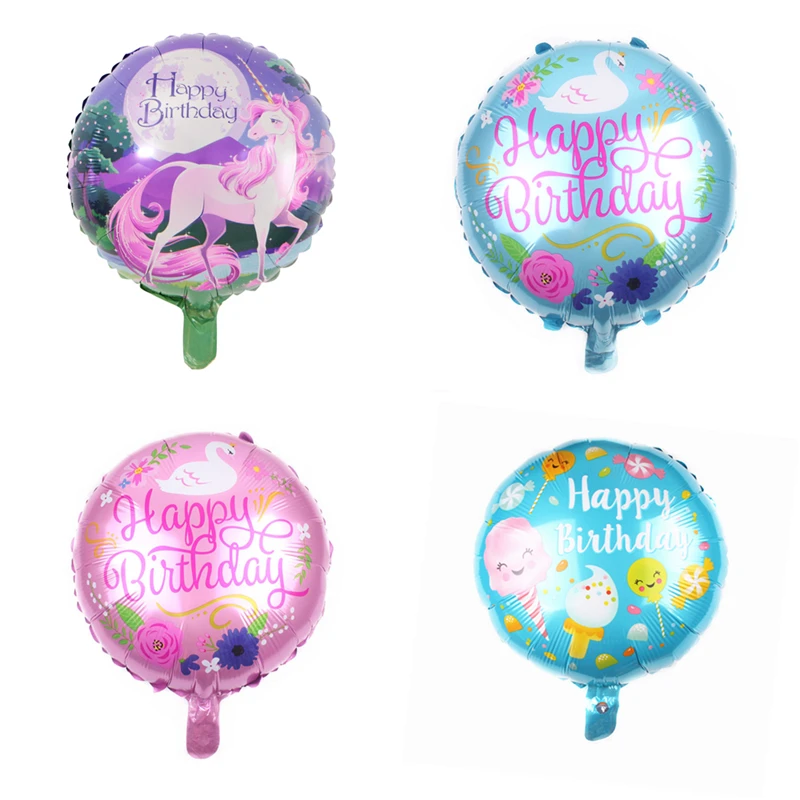 45cm/18inch Birthday Foil Balloon Happy Birthday Party Helium Foil Balloons 