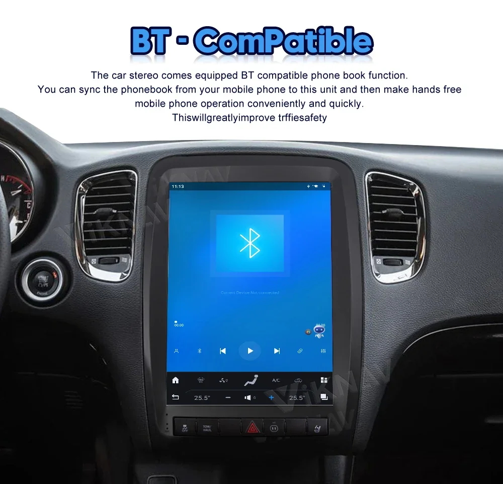 G Vertical Tesla Style Android Car Gps Navigation For Dodge Durango