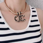 Necklace Pendant Designer 2022 Luxury Letter Necklace Famous Brand Pendant Designer Crystal Necklace