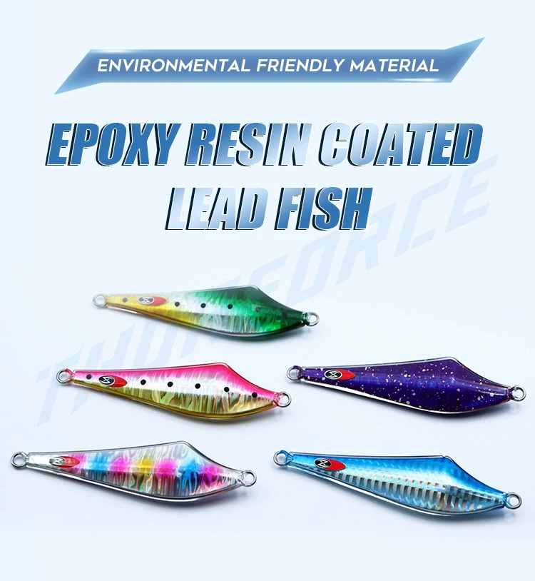 Epoxy Jigs Hard Body 60g 100mm Oem Artificial Epixy Resin Lure Metal