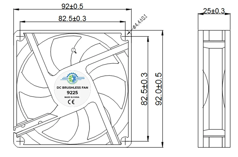 Fan, 9225A, 12V, Axial, PBT - detail 26