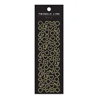 Silver Sticker Korean Gold And Silver Line Butterfly Heart Decoration PVC Sticker