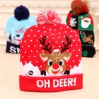 Christmas Merry Christmas Decorations 2021 Christmas Knit Light Hat Baby Christmas Hats With Led