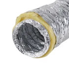 Flexible Exhaust Pipe Fiberglass Wool 14 Inch Flexible Pvc Al Combined Exhaust Pipe