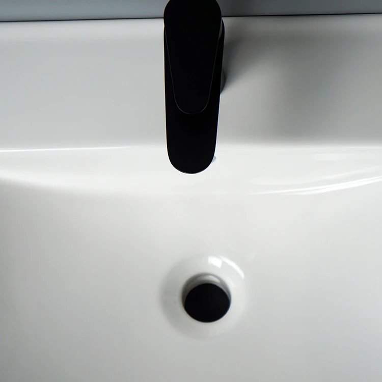 TARPUL Modern White Rectangle Porcelain Bathroom Vanity Square Undermount Wash Counter Handmade Ceramic Vanities Stone factory