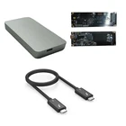 NVME Thunderbolt 3 SSD Enclosure Hunderbolt 3 NVMe HDD Enclosure 40Gbps High Speed OEM ODM Molding Acceptable