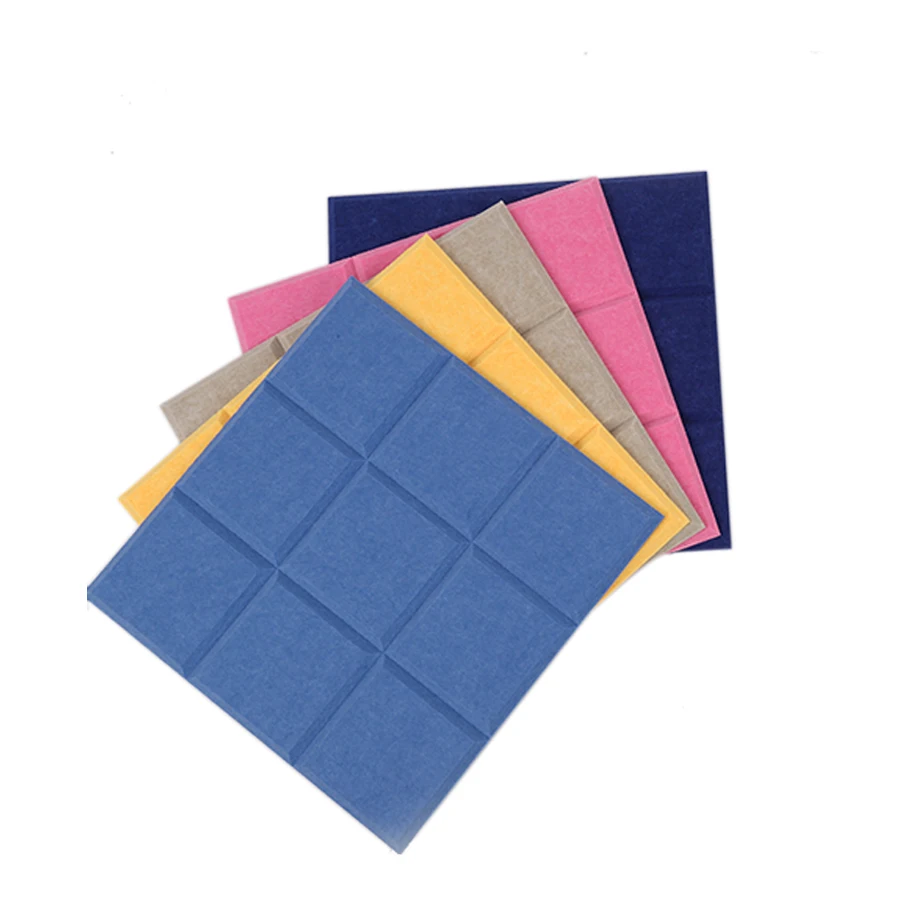 High Quality Cheap Price Wall Absorption Flat Polyester Fiber Acoustic Panel For Theater Room