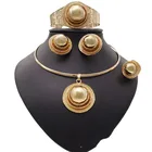 Earrings 2021 Fashion Women Charm Jewelry Ring Necklace Earrings Bracele Fashion Alloy Jewelry Sets