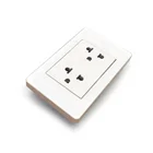Family Wall Wall Socket New Customization Product Acrylic Glass Golden Board EU Electrical Set Family Wall Universal Socket