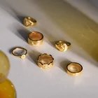 Gold Ring 2021 Latest Design Gold Colored Filled Starburst Celestial Compass Ring