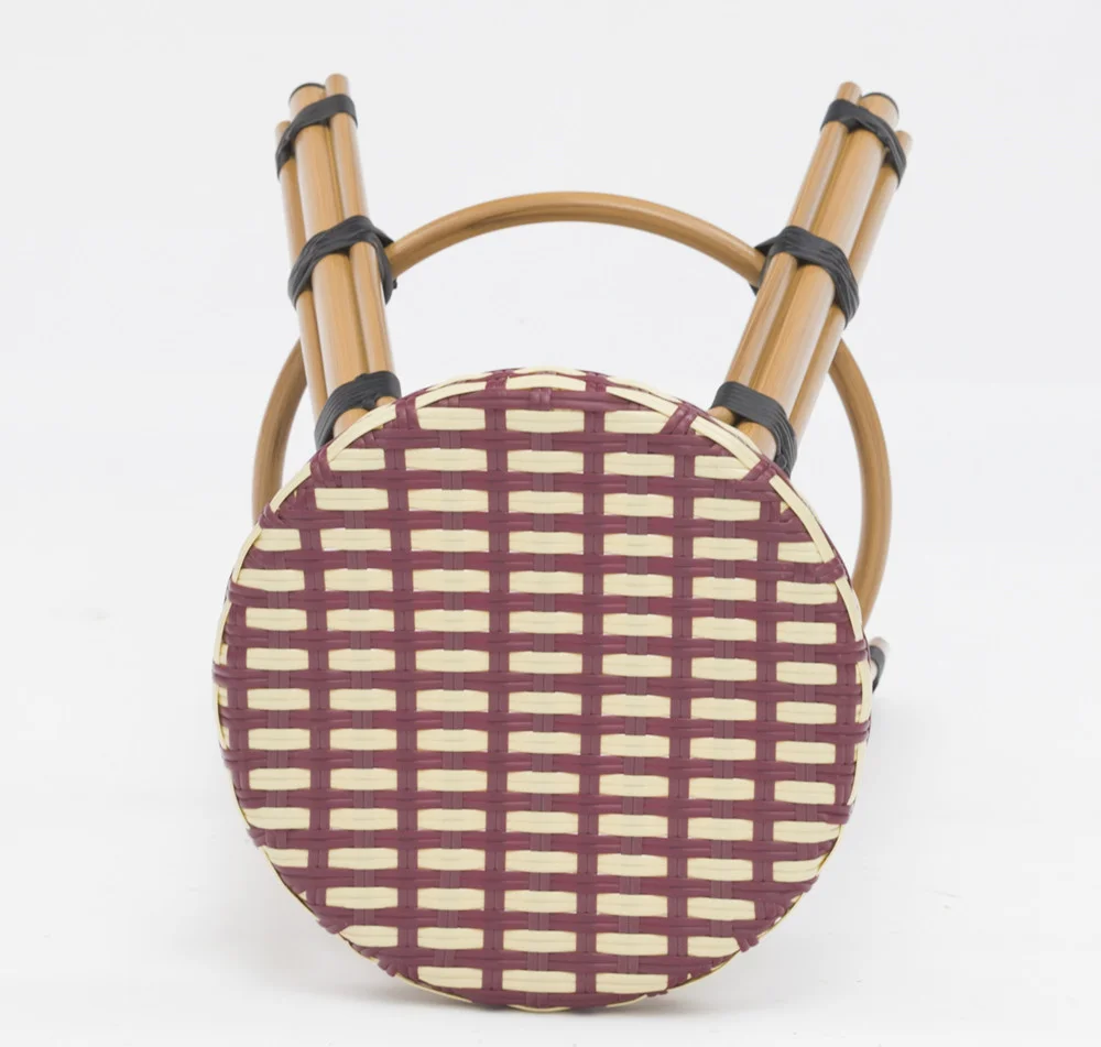 Cheap aluminum outdoor bar leisure time chair wicker