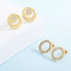 Jewellery EBay Hot Sells Indian Earrings Women Diamond Gold 18k Stainless Steel Jewellery Set