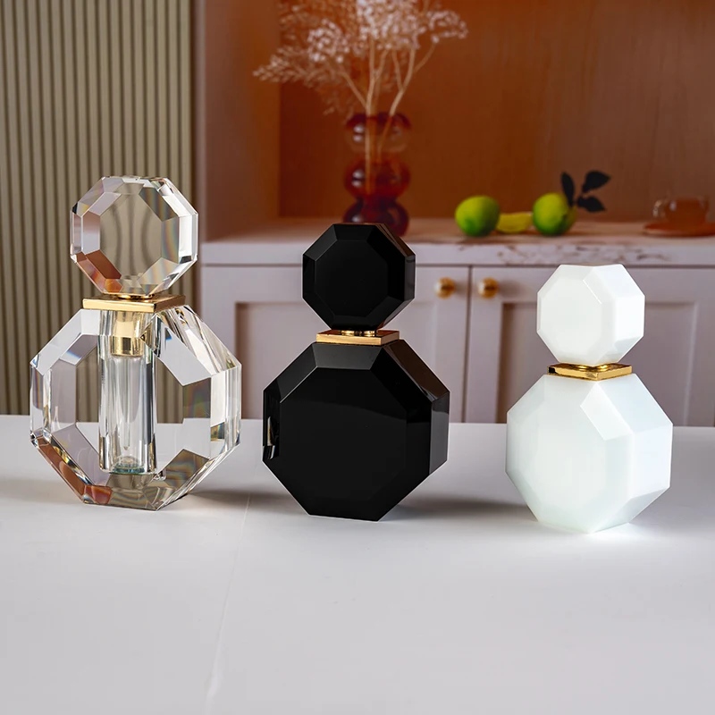 product hot sale replaceable 12ml glass empty bottle customizable fashion elegant crystal perfume bottle-11