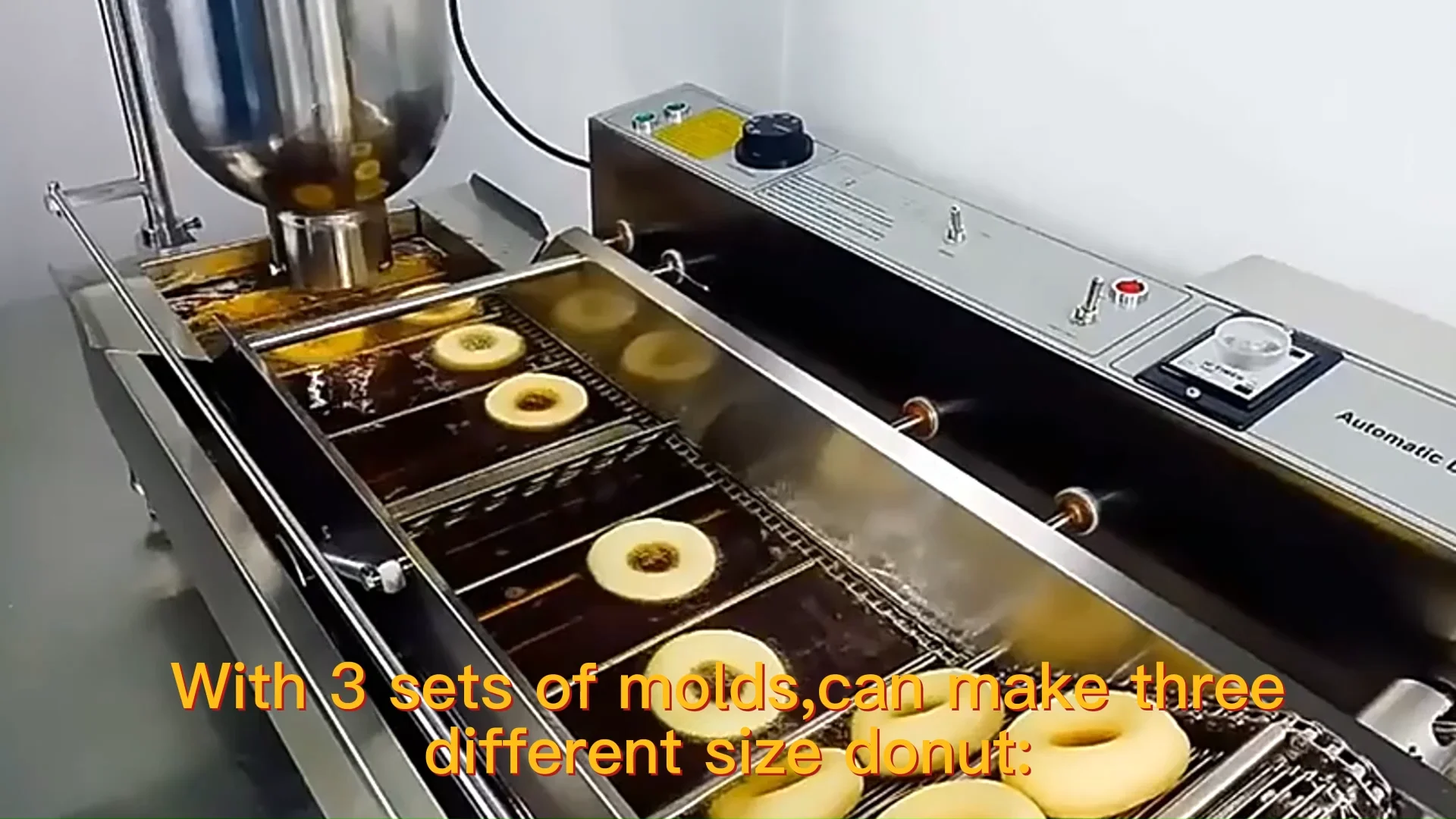 Automatic Commercial Doughnut Fryer Doughnut Making Forming Frying