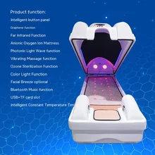 S.W Beauty Center LED Light Negative Ion FIR Ozone Therapy Sauna Spa Dome Far Infrared Massage Spa Capsule