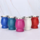Mate Stainless Steel Argentina Calabaza Gourd Para Yerba Mate Cup With Bombilla Spoon