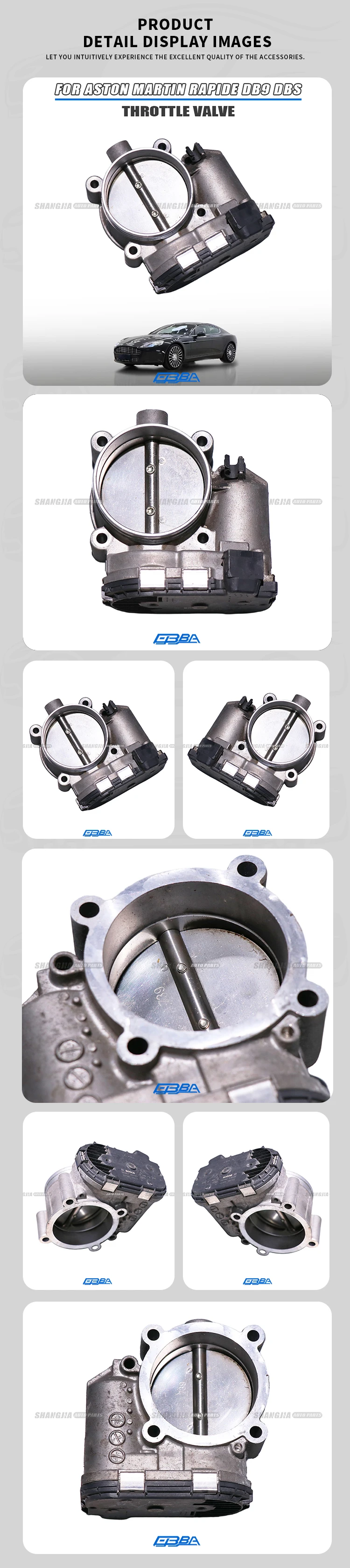 1R120810079 Car Accessories Fuel Injection Throttle Valve For Aston Martin Rapide DB9 DBS 2012 Aluminium Alloy Throttle Body manufacture