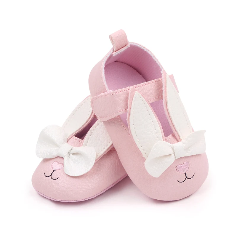 New Female Spring and Autumn Color Cartoon Rabbit Soft Bottom Infant Girls Shoes manufacture