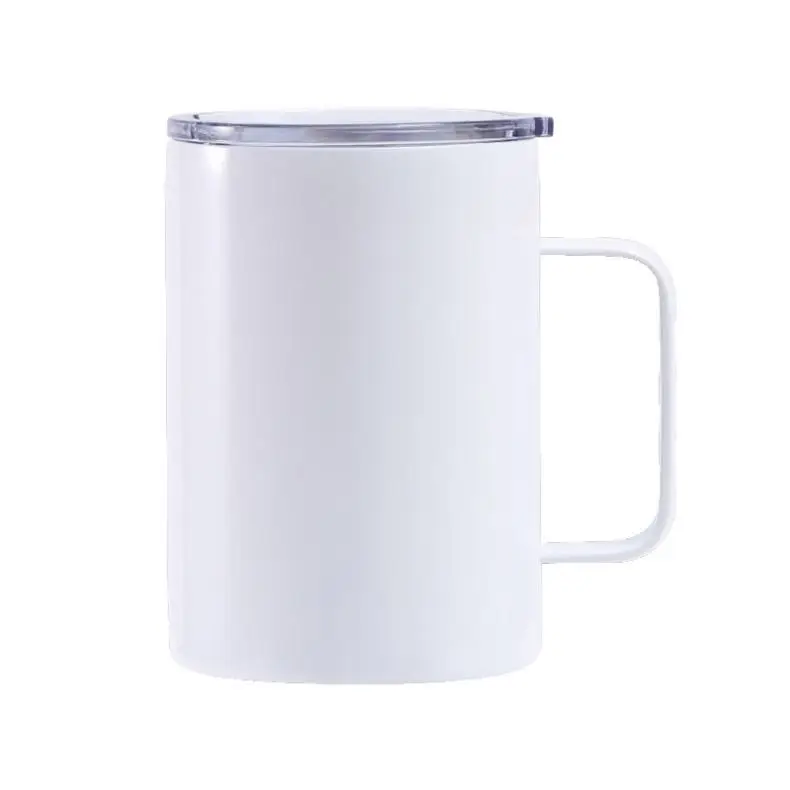 Wholesale 10oz 14oz 16oz 20oz 24oz Double Wall Water Bottle Stainless Steel Large Coffee Mugs With Handle And Lid