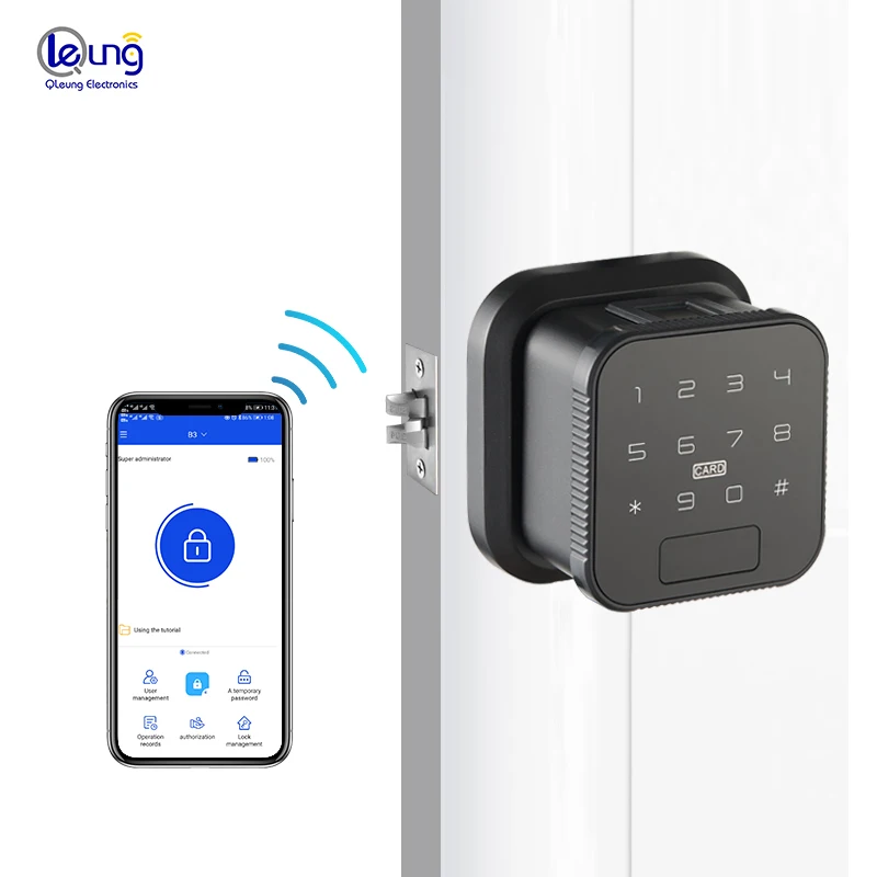 QLEUNG S603 Smart Lock with 300 Fingerprint Capacity 35-55mm Door Thickness and 2-Year Warranty