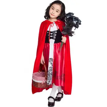 Children's Day Costumes Halloween Children's Little Red Riding Hood Costume With Cape For Kids
