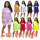 Clothing Custom Set Women Summer Clothing Outfit Chill Cotton Short Tank Top 2 Piece