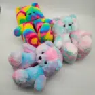 Slippers Bear Women Home Indoor Soft Anti-slip Faux Fur Cute Slippers Winter Warm Shoes Cartoon Plush Teddy Bear Slippers