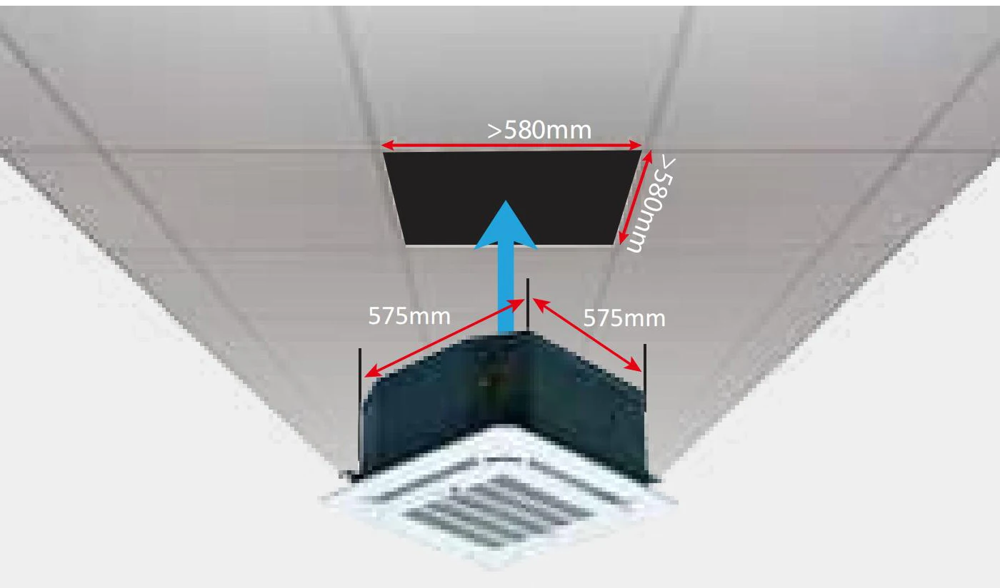 Ceiling Mounted Installation Fan, 300, CFM, 2.5kw, 4-pipe - detail 22