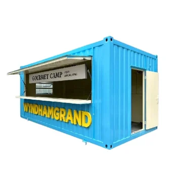 2024 New Design Expandable Modular House 20ft 40ft Portable Shipping Container Kiosk Cafe Bar With Equipments