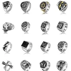 Rings Ring Wholesales Custom Logo Adjustable Rings For Men Stainless Steel Rings Lion Head Finger Class Ring